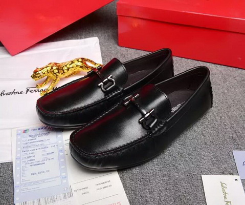Salvatore Ferragamo Business Casual Men Shoes--015